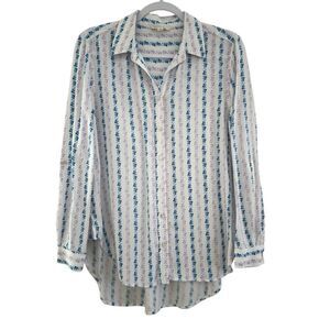 Anthropologie Jane and Delancey‎ Shirt Blouse Birds on a Wire Women’s Size S